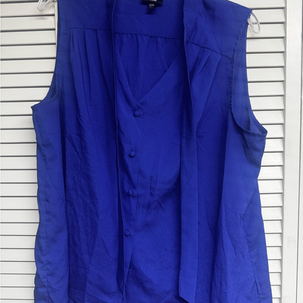 Mossimo Supply Co. Royal Blue Sleeveless Blouse